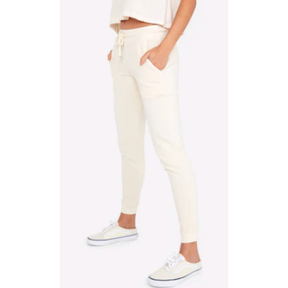Mate the Label Classic Joggers in Bone Off-White Size Medium - Picture 1 of 6